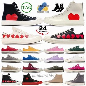 Zapatillas zapatillas de zapatillas lienzo de zapatillas de zapatillas grandes chuck corazones negros blancos blancos múltiples leche roja gris gris cuarzo hombre hombres mujer mujer mujer1#