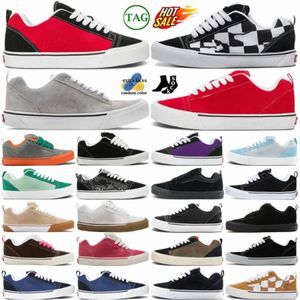 zapatos Knu Sneakers skool skate triple vr3lx mega cheque entrenadores de cuero sorbete pastel pop masculina mujer blanca blanca marina marina plataforma plana al aire libre púrpura