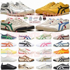 Chaussures de course Tiger Mexico 66 baskets pour hommes Trainers pour hommes Blanc Birch Pabinet noir rouge beige beige herbe en cuir vert plats sneakerktxh #