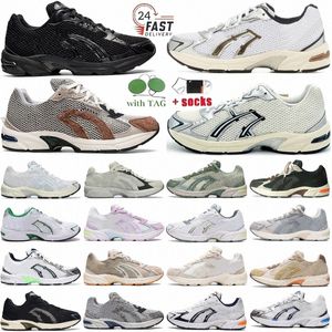 Gel hardloopschoenen trainers 1130 Wit Mid Gray Lime Green Midnight Cream Kale Ironclad Black Graphite Wood Crepe Hal Studio Forest Turqt5kn#