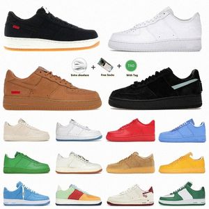 af 1 laag 07 Black Force Witte schoenen heren dames Undefeated One Utility groen Triple Phantom Sail Ambush Brooklyn MCA University Blue Red UlN0#