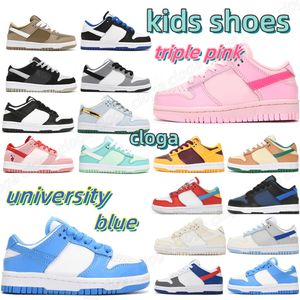 kids shoes SB youth low sneaker BP children university blue triple pink Panda sneakers boys girls size 24-35