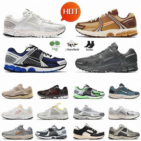 Chaussures de course Zooms Vomero 5 Sports Hommes Femmes Classique Antidérapant Anthracite Gris Foncé Noir Blanc Baskets En Plein Air Baskets