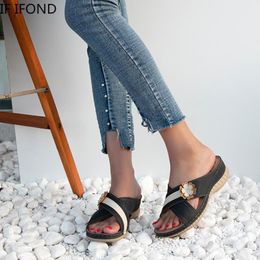 IF IFOND sandalias de mujer, sandalias con plataforma, zapatos de mujer Flora 2021, zapatillas de verano, zapatos de playa al aire libre, zapatillas para mujer