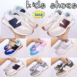 N327 Running Kids 327 Sneakers Chaussures Bandier Salt de mer Salt de mer Gris clair blé multicolore BEIGE BLACK KAKI MS327 TRAINEUR TRAINE 26-37SJE # 2DLOT #