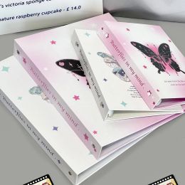 IFFVGX Butterfly A4 / A5 Binder Photocard Holder Kpop Idol Photo Album Kawaii Collect Book Book Diy Journal Dairy Photo Storage Albums