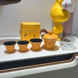 Ifidi monogramme thé set tapot mignon porcelaine lait d'eau café tasse tasse de repas familial dîner petit déjeuner