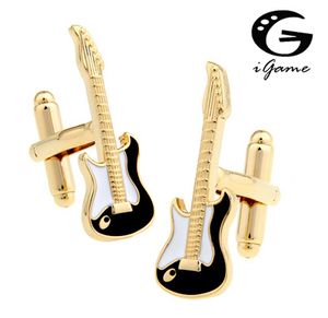 Igame elektrische gitaar manchet linkt gouden kleur nieuwheid muziek tool bas -ontwerp gratis verzending