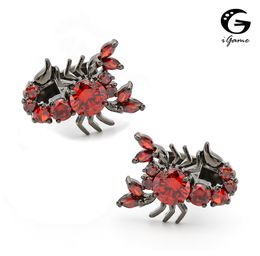 Gemelos de escorpión iGame, opción de 2 colores, gemelos de latón de calidad con diseño de cristal hecho a mano de lujo Vintage genial