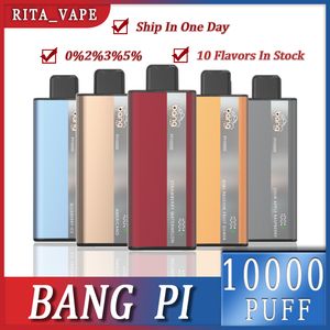 Originali Bang Pi 10000 Penna vaporizzatore usa e getta 10k puff vaporizzatori 0% 2% 3% 5% livello cartucce preriempiet da 15 ml pod 500 mAh batteria ricaricabile