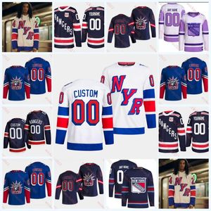 Igor Shesterkin Jonathan Quick Blake Wheeler Maillot de hockey de New York Chris Kreider Mika Zibanejad Barclay Goodrow Filip Chytil K'Andre Miller Jimmy Vesey Maillots