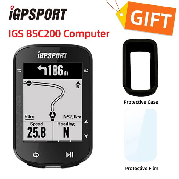IGPSPORT BSC200 Bicycle Ordinateur Outdoor Riding Bidomètre Speed Speed IGS BSC200 Bélot Smart Speed Mometer GPS pour Traval 240507