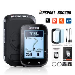 IGPSPORT BSC200 BSC 200 Wireless Bicycle Computer GPS Bike Speedometer Modomètre 2,5 pouces Ant App Sync Slope Altitude 240417