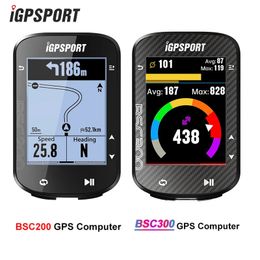 Igpsport BSC200 BSC300 GPS Ciclismo Inalámbrico Computadora Ant Bluetooth Speedmeter Accesorio de bicicletas al aire libre 240411