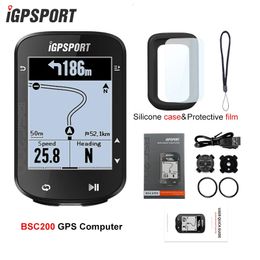 Igpsport BSC200 GPS Ciclo Bike Computer Wireless Speedometer Bicycle Digital Ant Route Navegación Odómetro de ciclismo Repesado 240509