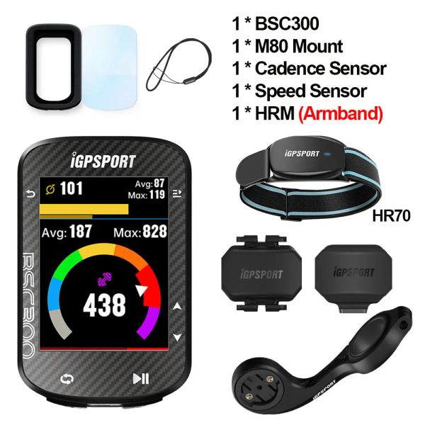 IGPSPORT BSC300 Bike Computer Cycling Wireless Speedometer Speed Momen