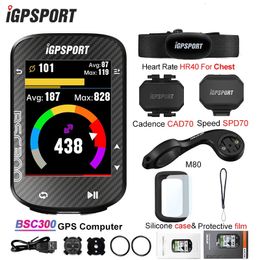 IGPSPORT BSC300 BSC 300 BIKE GPS GPS COMPORTATION SEWE SpeedMeter Color Screen Navigation Navigation Capteurs Bicycle Bicycle Odomètre 240418