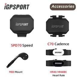 IGPSPORT IGS capteur de vitesse capteur de Cadence HR40 capteur cardiaque S80 SPD70 CAD70 support de capteur d'ordinateur support accessoires de vélo 240307