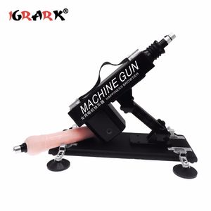 IGRARK Date Sex Machine Gun Puissance Plus Forte Automatique Love Machines Vibrateur pour Femmes et Hommes Produits de Sexe sextoys pour femmes Y191219