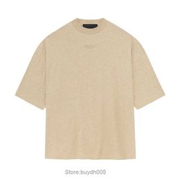 Igx1 2024 Neue T-Shirts für Männer und Frauen der nordamerikanischen High Street Fashion-Marke Fears Essentialtshirt Thread Small Short Sleeve American Casual Small Neck Loose Cou