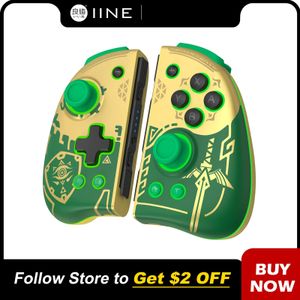 Iine Golden-Green Neptune Joypad Alps Stick Mechanics Button Compatibel SWTICHOLED 240119