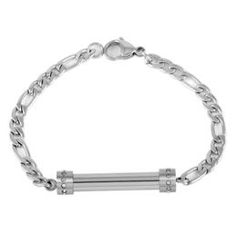 IJB5026 Bracciale a catena in acciaio inossidabile Cremazione Gioielli Cristallo Memoriale Ceneri Urna funebre Cofanetto Bracciale da donna192S