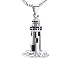 IJD10012 Las cenizas de cremación del faro se convirtieron en joyas de acero inoxidable para hombres recuerdo colgante de urna conmemorativo para man9241068