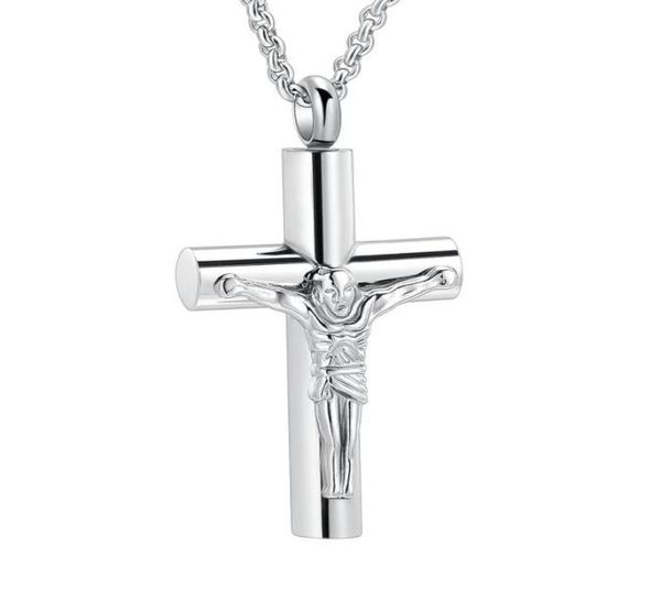 IJD11129 Jésus Collier pendentif Collier en acier inoxydable Crémation Funérailles Keeprsake Urn Collier pour cendres en gros prix5723880