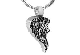 IJD12837 Mini Cremation Feather Parte Memorial Memorial Collar Urn para Memorial Ash Funeral Jewelry Menosas Urn9868188