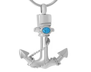 ijd8201 RVS Crematie Sieraden Urn Ketting Anker Liefde Gedenkteken Aandenken Ashouder Hanger Trechter voor As6660238