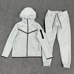 IK Sportswear Tech Pantalones de vellón Diseñador de chaquetas con capucha Space Capas de algodón grues