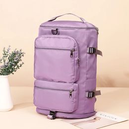 IKE MARTI Grote Capaciteit Vrouwen Schoudertas Rugzak Dame Weekend Sport Yoga Bagage Rits Zakken Multifunctionele Crossbody Tas 240304