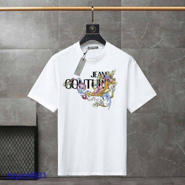 IKKF Men's T-shirts Designer T-shirt Summer Summer Sleeve Waves Tee Men Women Lovers Luxury Fashion Senior Pure Coton Pure High Quality Top Large Taille XS-3XL # 37