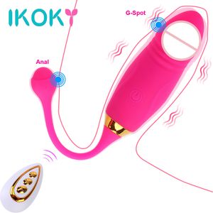 Ikoky 10 Speed ​​G Spot Massager Wireless Remote vibrerende ei draagbare dildo vibrator sexy speelgoed voor vrouwen anale vagina stimulatie