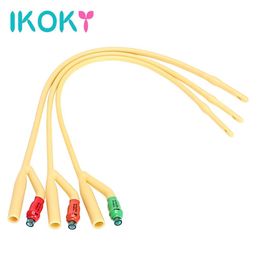 IKOKY Double trou mâle masturbateur urétral étirement pénis Plug jouets sexuels pour hommes dilatateurs urétraux jetables cathéters sons q8345797