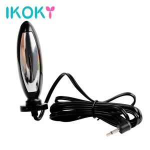 IKOKY choc électrique Plug Anal Vaginal jouets à thème masturbateur électro Massage sexe pour hommes femmes produits 240117