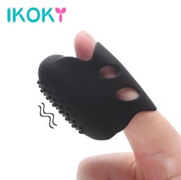 Ikoky Finger Vibrator Silicone Vagin Stimulation GSPOT CLITORIS Stimulator Sex Toys for Woman Sex Products Femme Masturbation3221274247