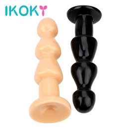 IKOKY – masseur de Prostate de grande taille, Plug Anal Flexible, perle d'anus souple en Silicone, gros gode Stimulation 240312