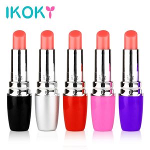 Ikoky Mini Secret Dames Lipstick Vibrator Elektrische Vibrerende Jump Egg Waterdichte Bullet Massage Sex Toy Vrouwen Volwassen Product S1018