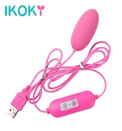IKOKY Multispeed 12 fréquence oeuf vibrant USB Vibromasseur stimulateur de Clitoris jouets sexuels pour femme femme GSpot masseur q1707186195179