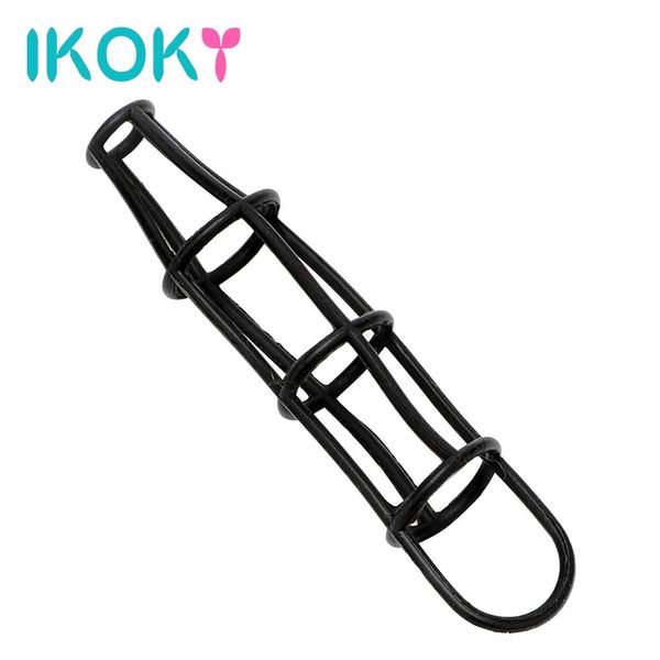 IKOKY Pénis Anneaux Net Cock Ring Agrandissement Du Pénis Retard Éjaculation Temps Élastique Produits Pour Adultes Sex Toys pour Hommes Sex Shop q170718