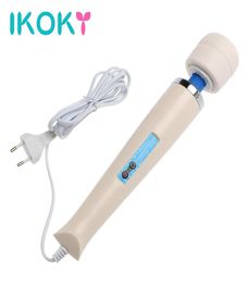 IKOKY vibrateur puissant grande taille AV Rod 30 vitesses baguette magique masseur stimulateur de Clitoris jouets sexuels pour femmes jouets érotiques q1707185991704