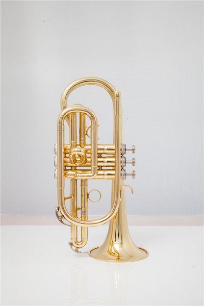 Il belin – trompette Cornet Bb doré en laiton de haute qualité, avec étui et embout, instruments de musique 2023