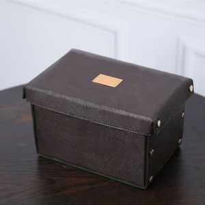 ILIVI Monogram Collectable Leather Jewelry Box Storage Classical Multi Purpose Makeup Case Organizer Fashion Gift