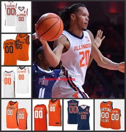 Illinois vechten tegen Illini basketbal jersey Terrence Shannon Jr Dain Dainja Coleman Hawkins Sencire Harris Jayden Epps Skyy Clark Matthew 2024