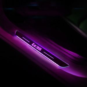 Verlichte autodeur dorpel lichte welkomstplaat Scuff Pedal voor Hyundai IX35 Logo LED Strip Auto omgevingslampstyling Accessoires