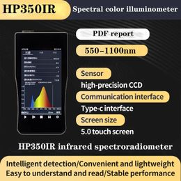 Medidor de iluminación HP350IR probador de análisis de temperatura de color medidor de irradiancia de detección infrarroja