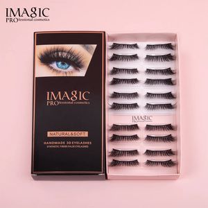 IMAGIC 10Pairs 3D Nertsen Wimpers Bulk Faux met Aangepaste Doos Natuurlijke Wimpers Groothandel Nep Wimper Herbruikbare Zachte Volume 240130