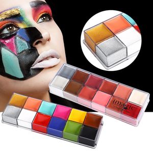 IMAGIC 12 couleurs visage corps Flash tatouage huile Pigment peinture outil de maquillage visage peinture Pigment 240108