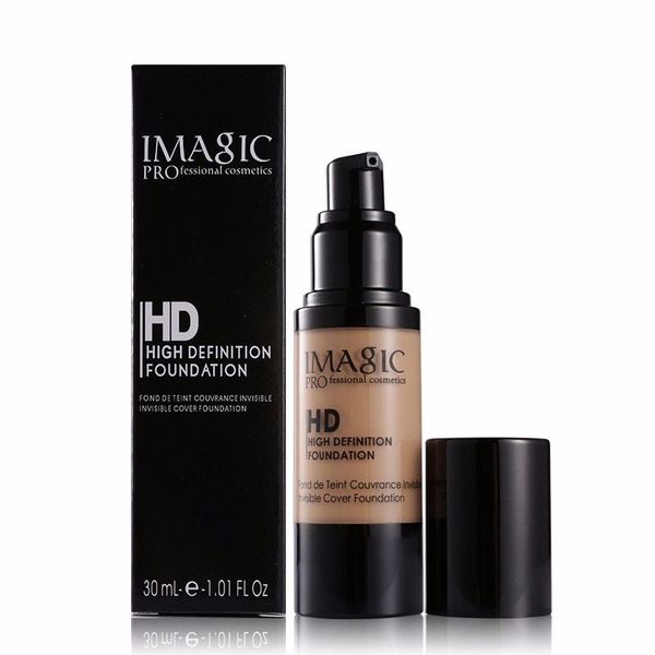 IMAGIC 30 ml Marque Face Concealer Contour Palette Fond de Teint Liquide Maquillage Correcteur Primer Cosmétiques Pour Le Visage Étanche Hydratant bb
